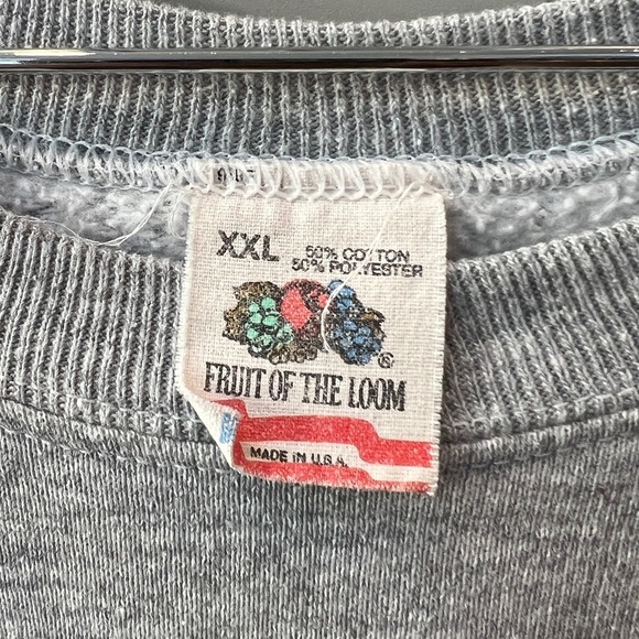 Vintage AT&T logo Cellular Crewneck XXL Sweatshirt Puff Print G1 Fruit Loom - Picture 5 of 5